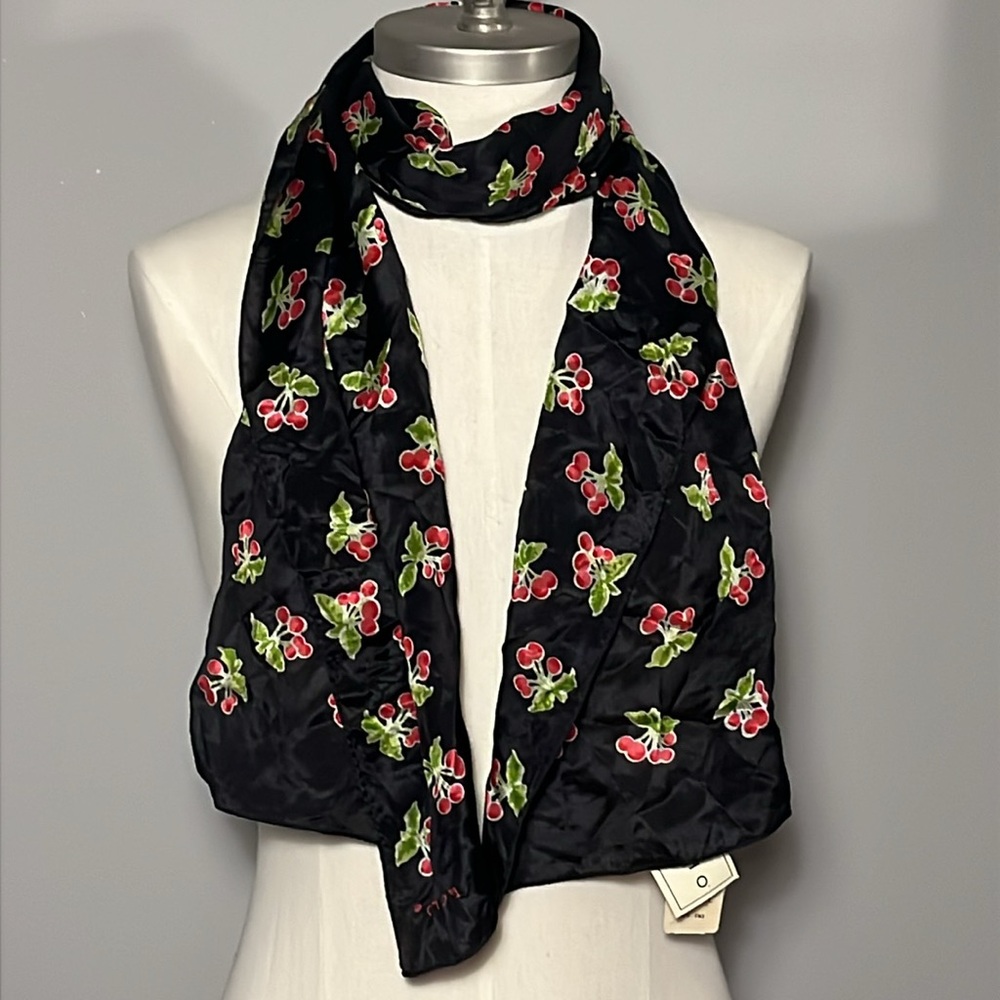 NEW Echo VINTAGE Silk Cherry Scarf NWT